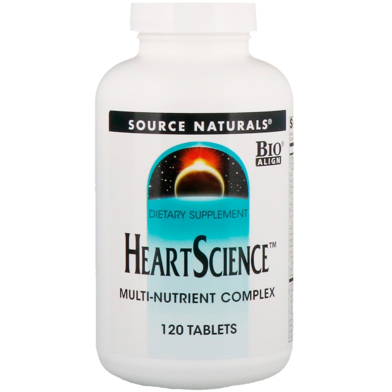 Source Naturals, Heart Science, комплекс мультинутриентов, 120 таблеток