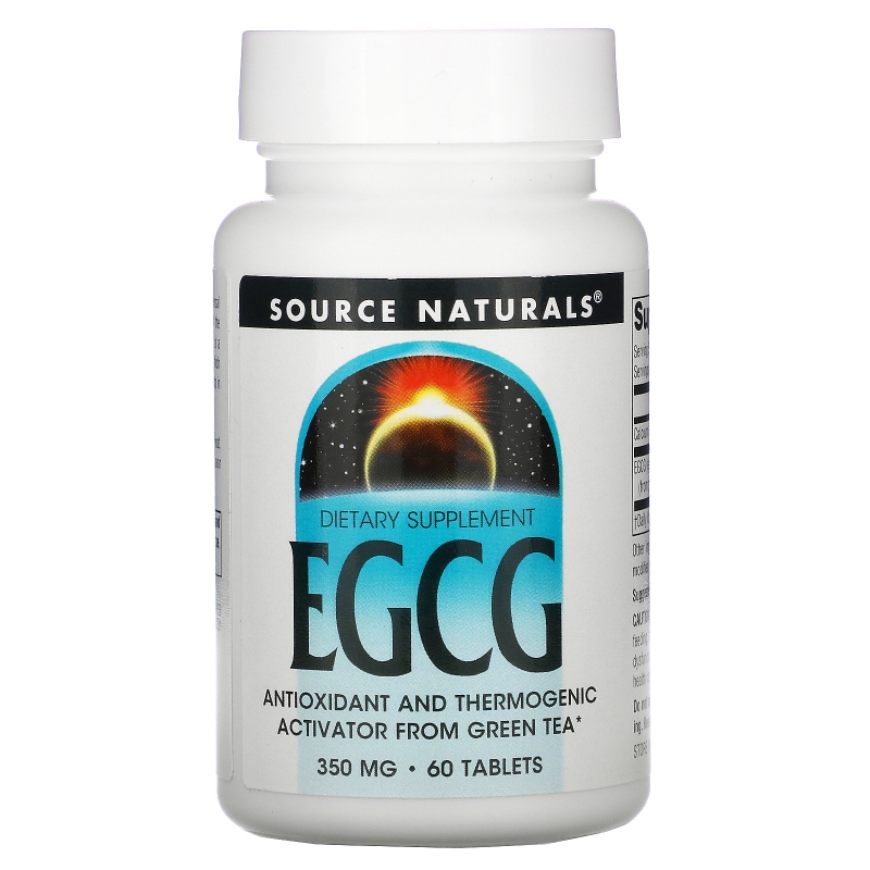 Source Naturals, EGCG, 350 мг, 60 таблеток