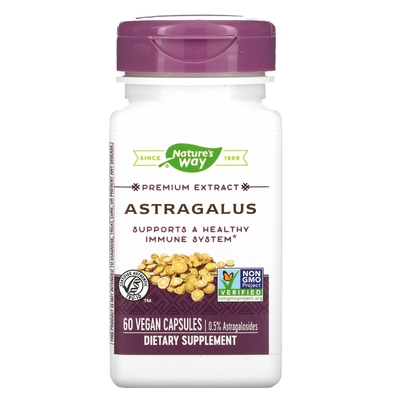 Nature's Way, Astragalus, Standardized, 60 Veg. Capsules