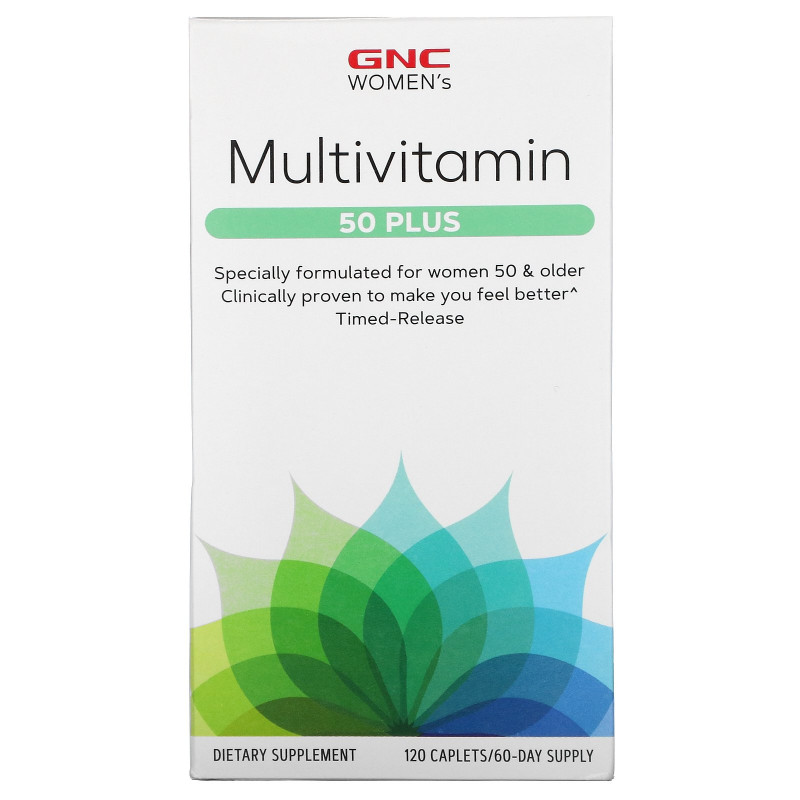 GNC, Multivitamin, 50 Plus, 120 Caplets