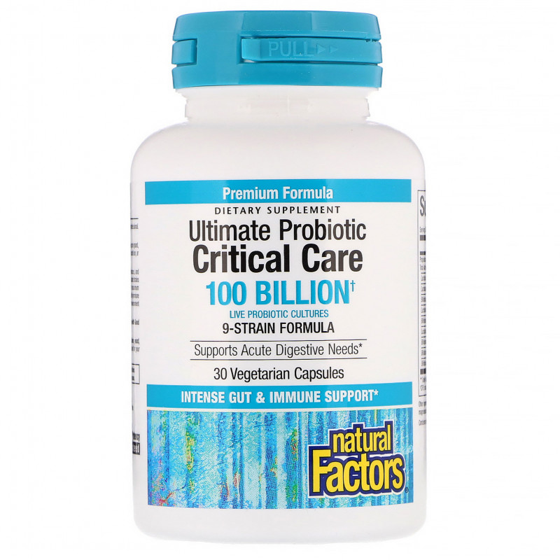 Natural Factors, Ultimate Probiotic Critical Care, 100 Billion CFU, 30 Vegetarian Capsules