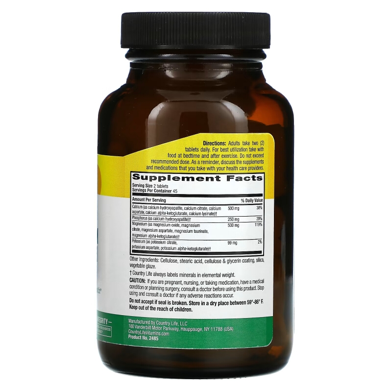 Country Life, Target-Mins, Calcium Magnesium Potassium, 90 Tablet