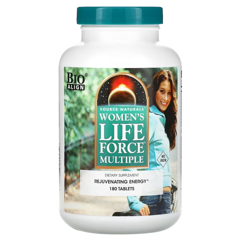 Source Naturals, Women's Life Force Multiple, No Iron, 180 Tablets