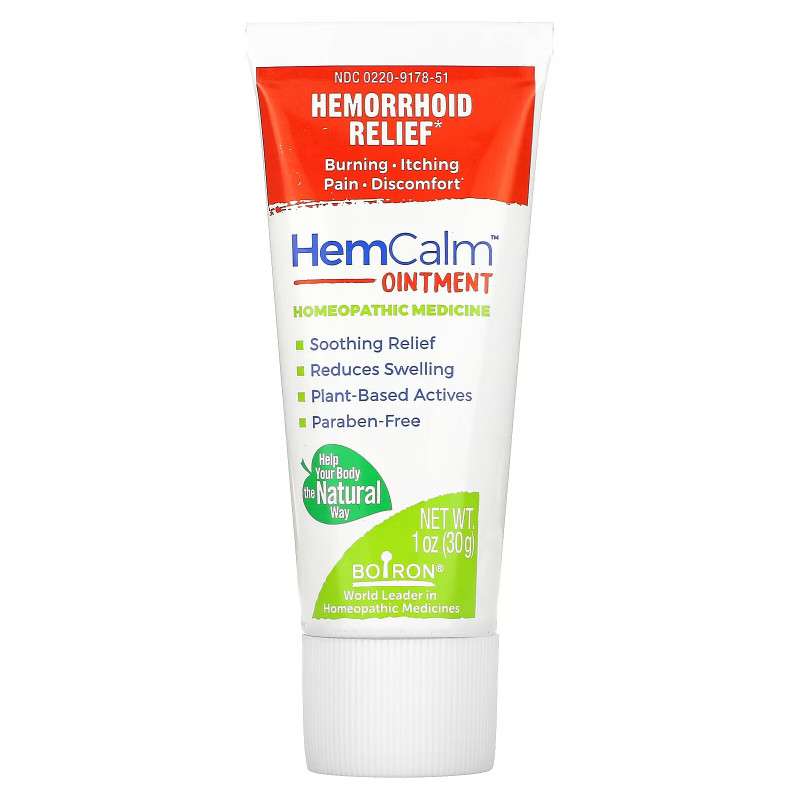 Boiron, HemCalm Ointment, Hemorrhoid Relief, 1 oz (30 g)