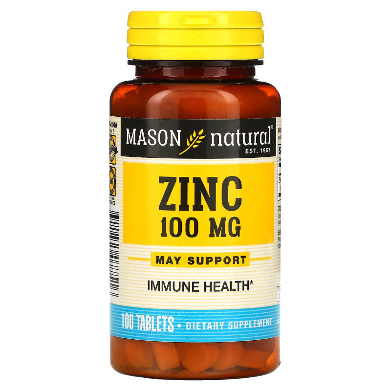 Mason Natural Zinc 100 mg 100 Tablets