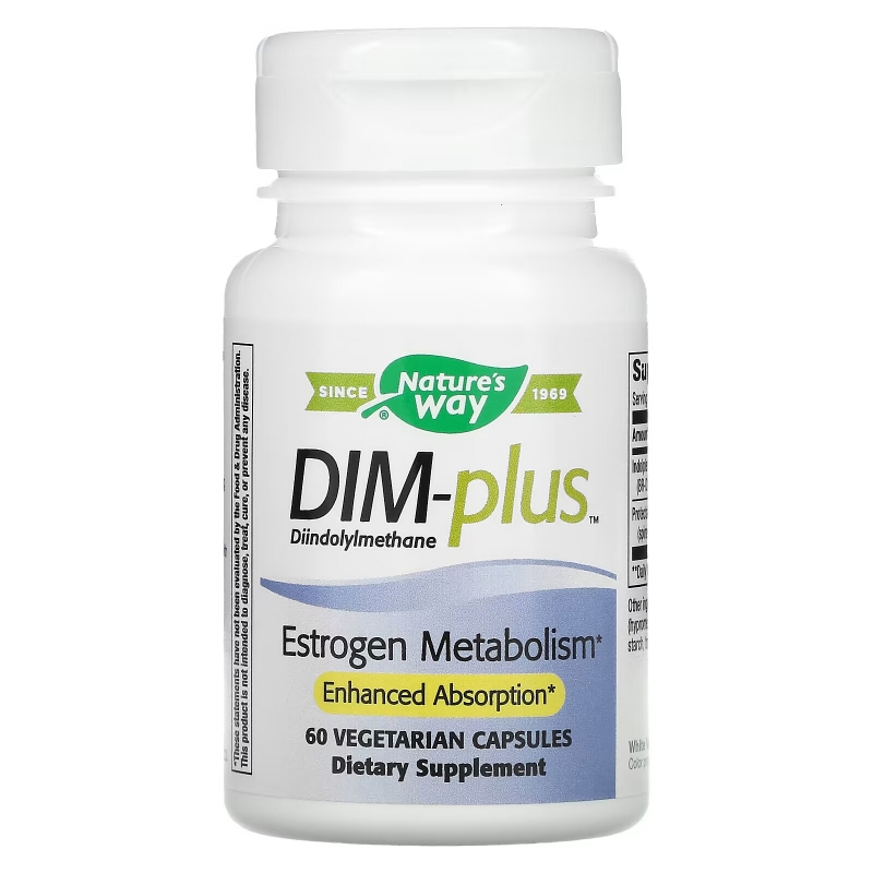 Nature's Way, DIM-Plus, Estrogen Metabolism, 60 Vegetarian Capsules