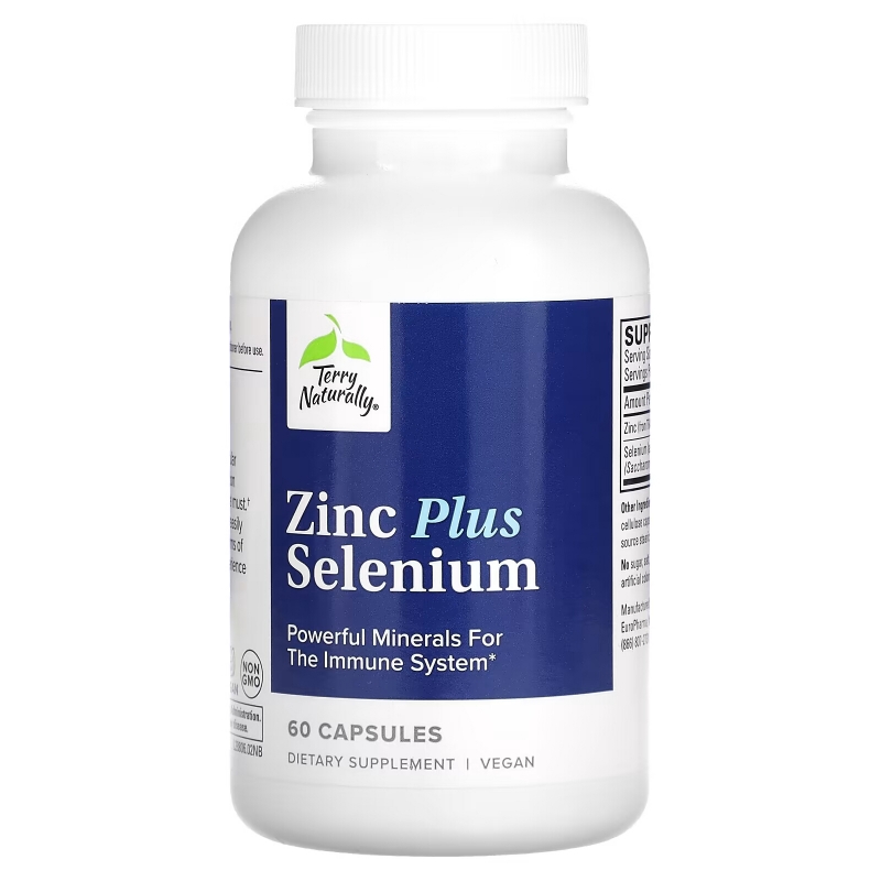 Terry Naturally, Zinc Plus Selenium, 60 Capsules