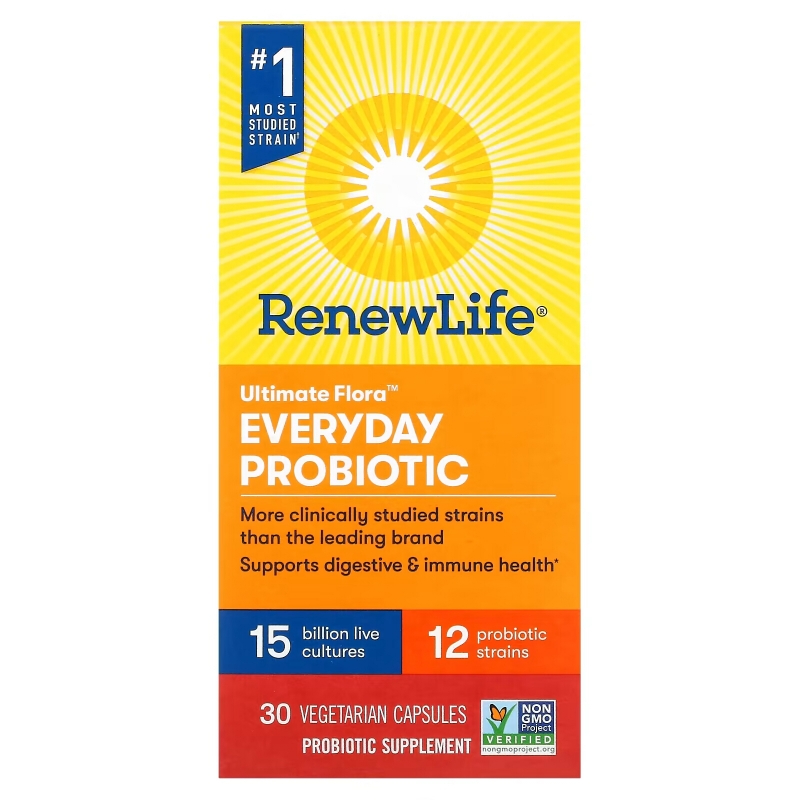 Renew Life, Ultimate Flora, Everyday Probiotic, 30 Vegetarian Capsules