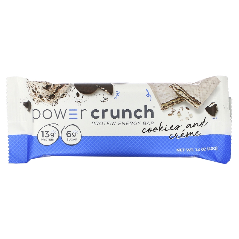 BNRG, Энергетический батончик Power Crunch Protein, оригинальный, печенье с кремом, 12 баточников, 1,4 унц. (40 г) в каждом