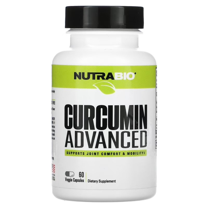 NutraBio Labs, Curcumin Advanced, 60 V-Caps