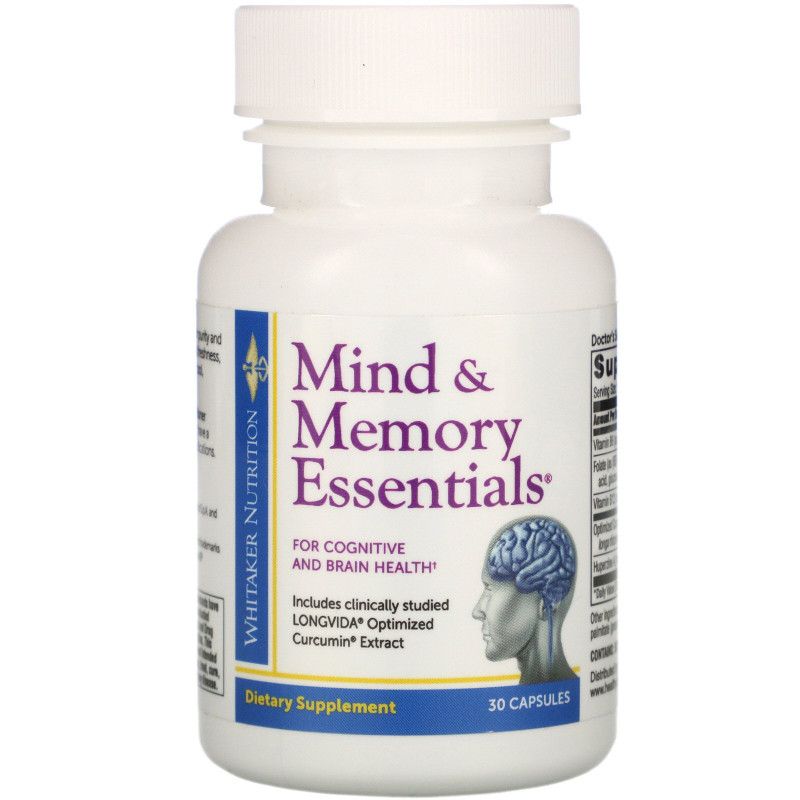 Dr. Whitaker, Mind & Memory Essentials, 30 Capsules