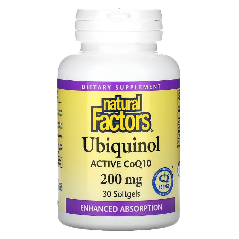 Natural Factors, Ubiquinol, 200 mg, 30 Softgels