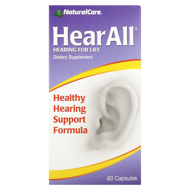 NaturalCare, HearAll, Healthy Hearing Support Formula, 60 Capsules