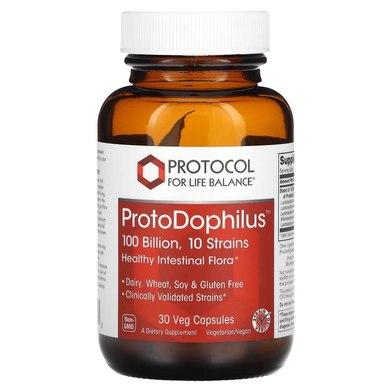 Protocol for Life Balance, ProtoDophilus, 100 Billion, 30 Veg Capsules