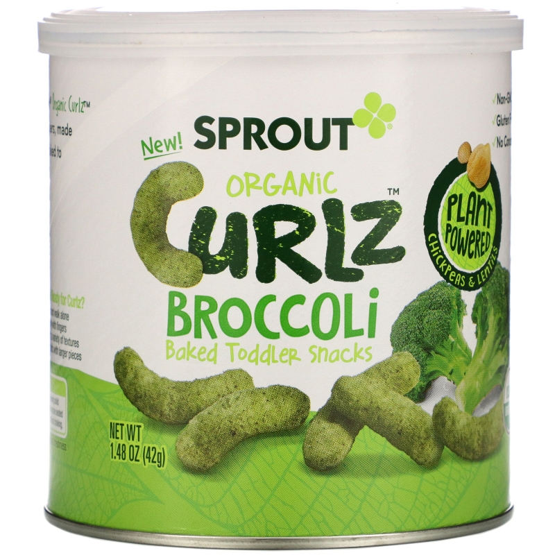 Sprout Organic, Curlz, брокколи, 1,48 унц. (42 г)