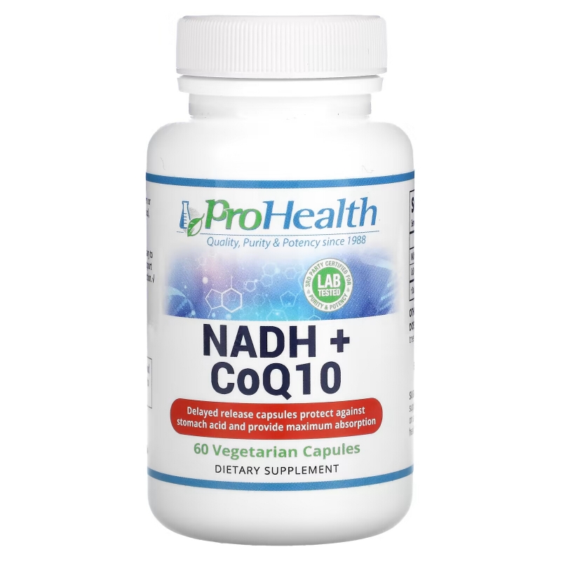 ProHealth Longevity, NADH + CoQ10, 60 Vegetarian Capsules