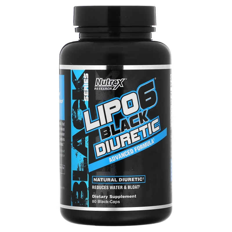 Nutrex Research, Lipo-6 Black Diuretic, 80 Black-Caps