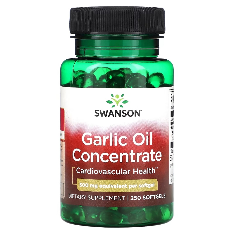 Swanson, Garlic Oil Concentrate, 500 mg, 250 Softgels