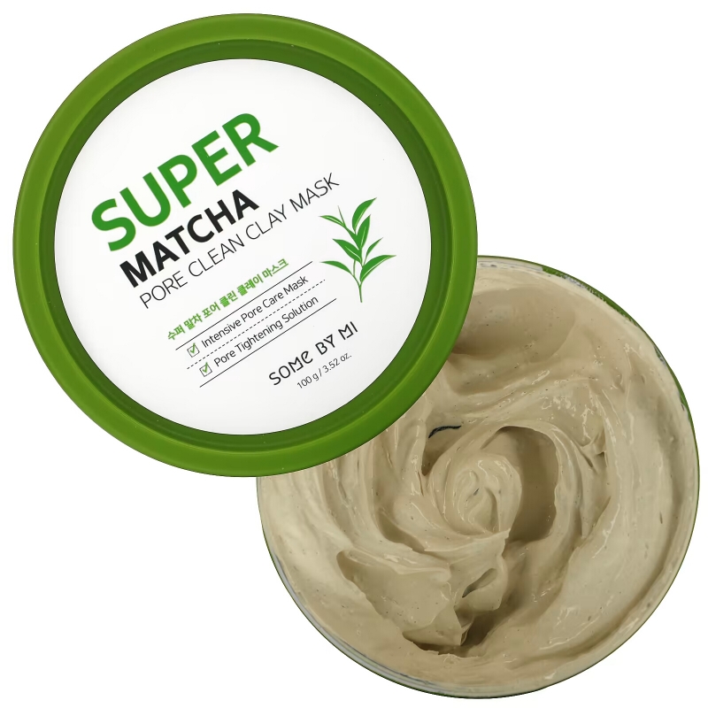 Some By Mi, Super Matcha Pore Clean Clay Beauty Mask, 3.52 oz (100 g)