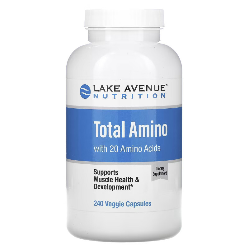 Lake Avenue Nutrition, Total Amino, 240 Veggie Capsules