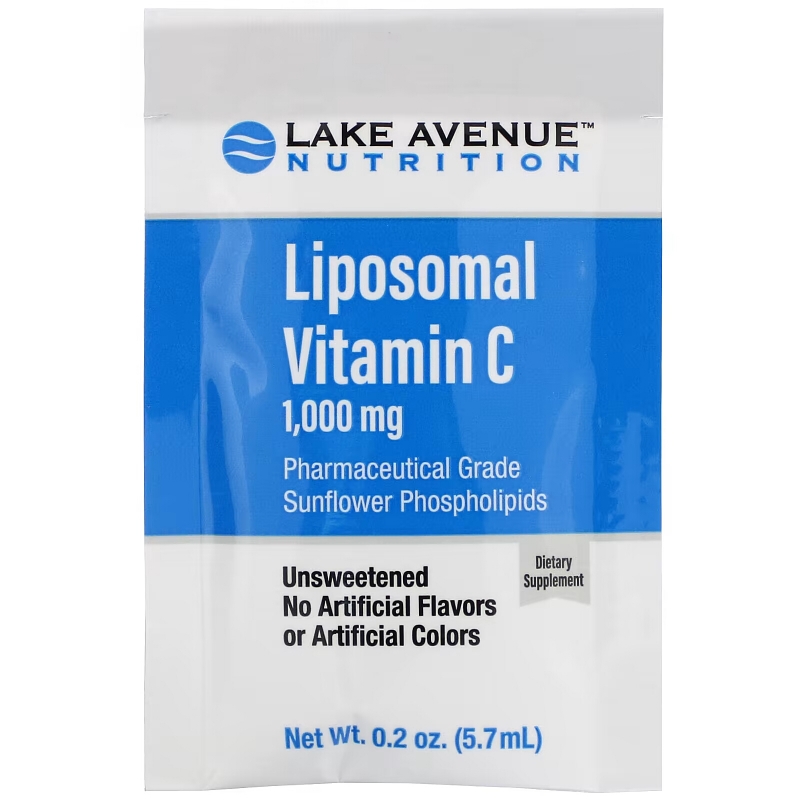 Lake Avenue Nutrition, Liposomal Vitamin C , 1,000 mg , 30 Packets, 0.2 oz (5.7 ml) Each