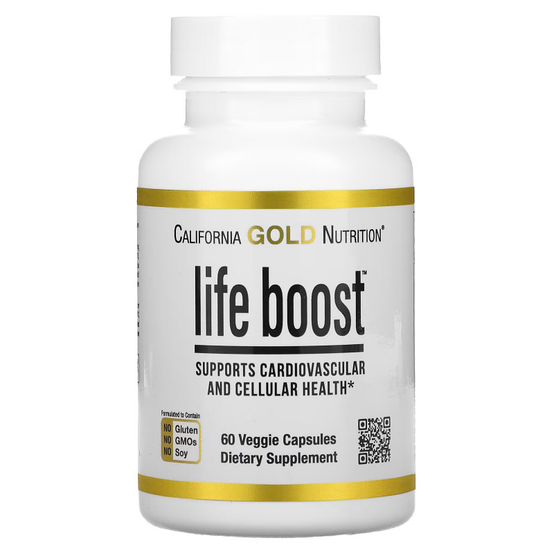 California Gold Nutrition, Life Boost, 60 Veggie Capsules